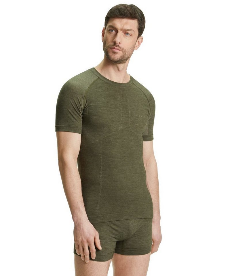 FALKE Langarmshirt Kurzarmshirt Wool-Tech Light (optimale Passform) Unterwäsche herbgrün von FALKE