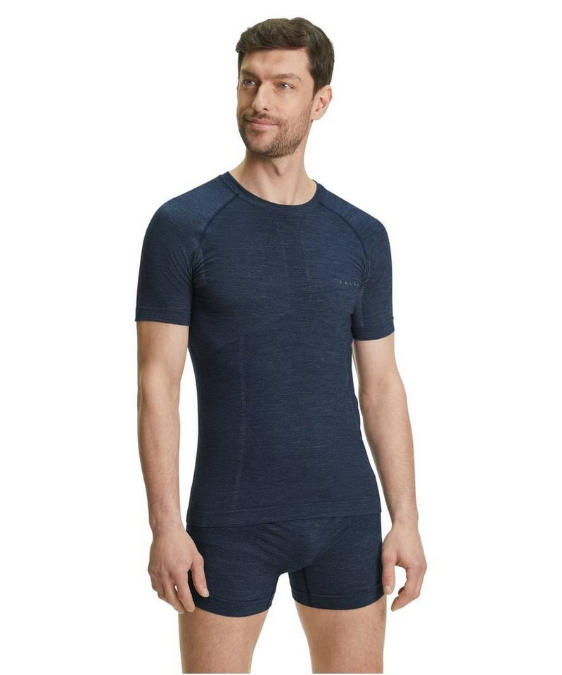 FALKE Langarmshirt Kurzarmshirt Wool-Tech Light (optimale Passform) Unterwäsche spaceblau von FALKE