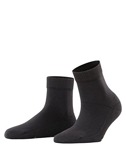 FALKE Damen Hausschuh-Socken Light Cuddle Pads W HP Baumwolle rutschhemmende Noppen 1 Paar, Schwarz (Black 3000), 35-38 von FALKE