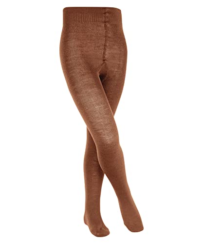 FALKE Unisex Kinder Strumpfhose Comfort Wool, Wolle, 1 Stück, Beige (Terracotta 5770), 134-146 von FALKE