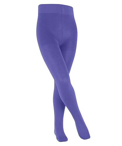 FALKE Unisex Kinder Strumpfhose Family K TI nachhaltige biologische Baumwolle dick einfarbig 1 Stück, Lila (Blue Iris 8316) neu - umweltfreundlich, 80-92 von FALKE