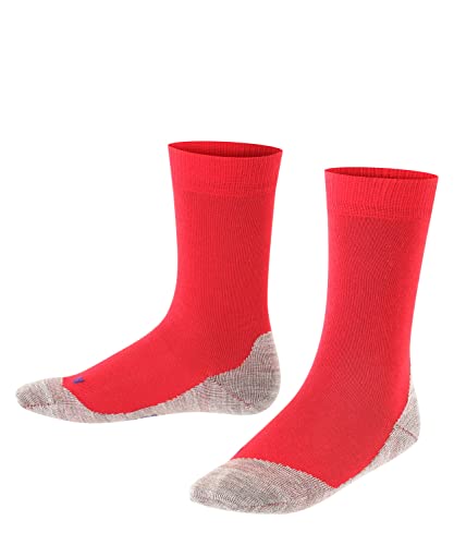 FALKE Unisex Kinder Socken Active Sunny Days K SO Baumwolle dünn atmungsaktiv 1 Paar, Rot (Fire 8150), 23-26 von FALKE