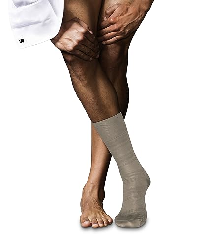 FALKE Herren Socken Highshine M So Seide Baumwolle gemustert 1 Paar, Beige Corn 4096, 41-42 von FALKE