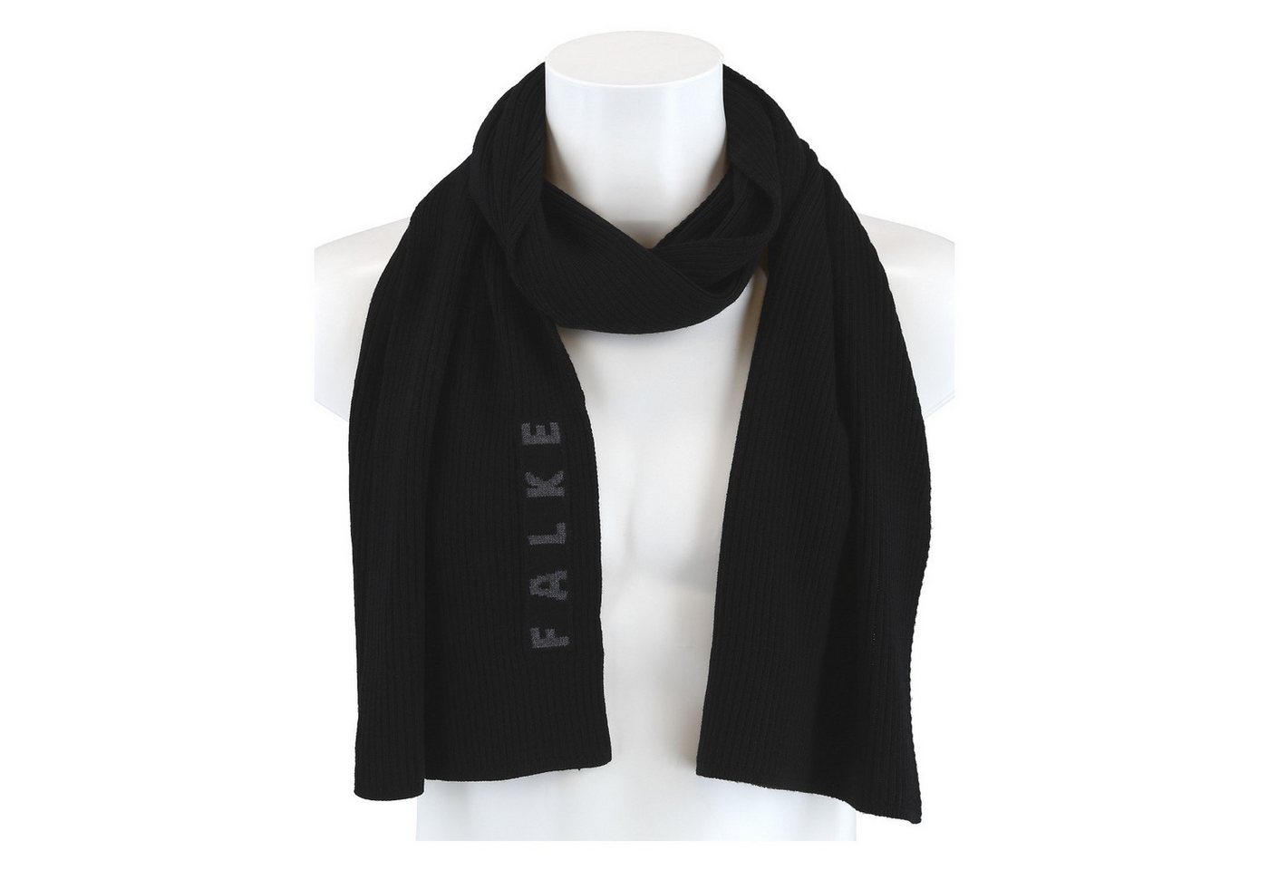 FALKE Schal (100% Schurwolle) schwarz 170cm x 30cm - 1 Stück von FALKE