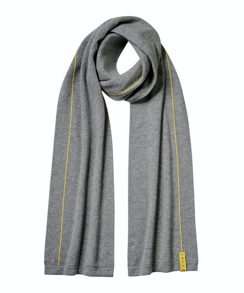 FALKE Schal - Schurwollmischung mit Kaschmir - grau Herren/Damen - 1 Stück von FALKE
