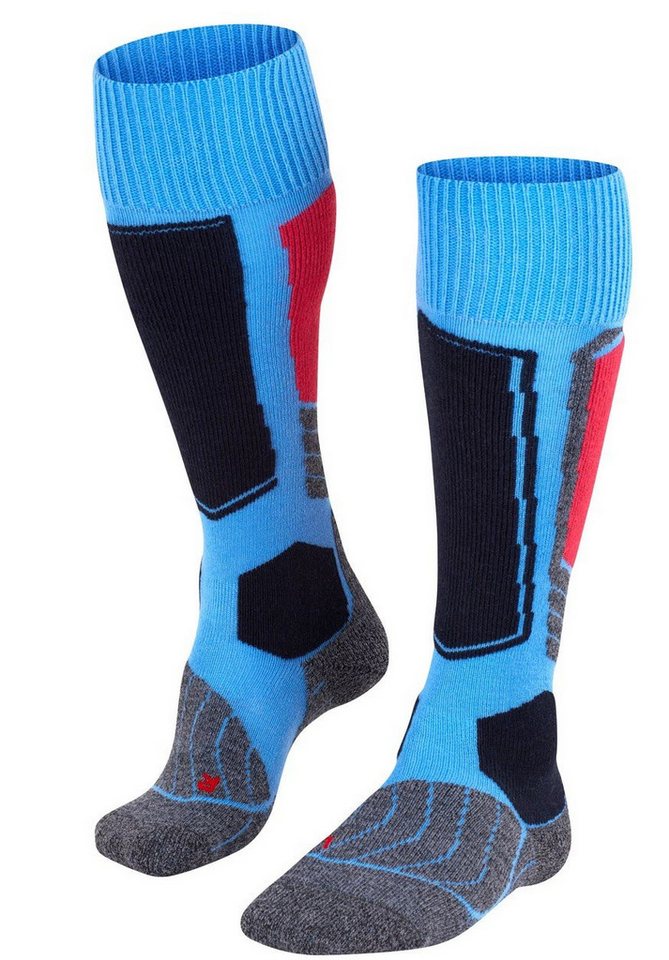 FALKE Skisocken SK1 (Kniestrümpfe für Gelegenheitsskifahrer) hellblau Damen - 1 Paar von FALKE