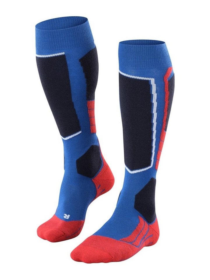 FALKE Skisocken SK2 Intermediate Wool (mittelstarke Polsterung) olympicblau/rot Herren von FALKE