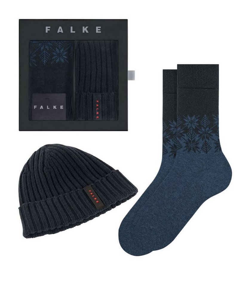 FALKE Socken Christmas Gift Set (Mütze und 1 Paar Socke) darknavy Herren von FALKE
