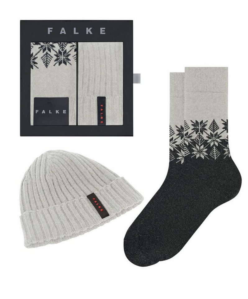 FALKE Socken Christmas Gift Set (Mütze und 1 Paar Socke) grau Herren von FALKE