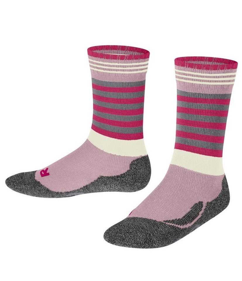 FALKE Socken Tagessocke Active Frog (hoher Feuchtigkeitstransport) pink/grau Kinder von FALKE