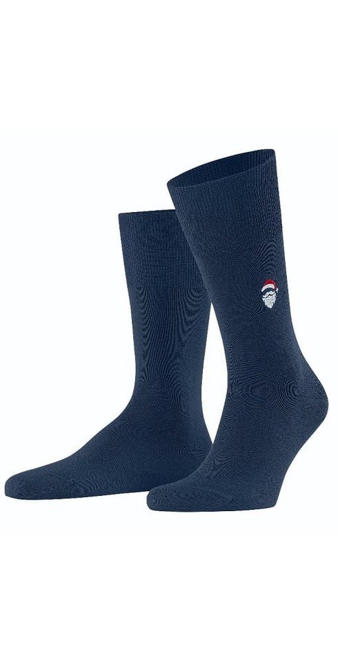 FALKE Socken Tagessocke Airport Santa Claus (Christmas/Weihnachten) royalblau von FALKE