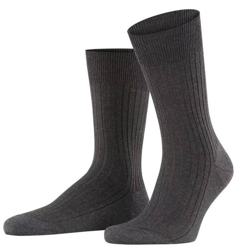 FALKE Socken Tagessocke Crew Bristol Pure (hochwertige Schurwolle) anthrazit Herren von FALKE
