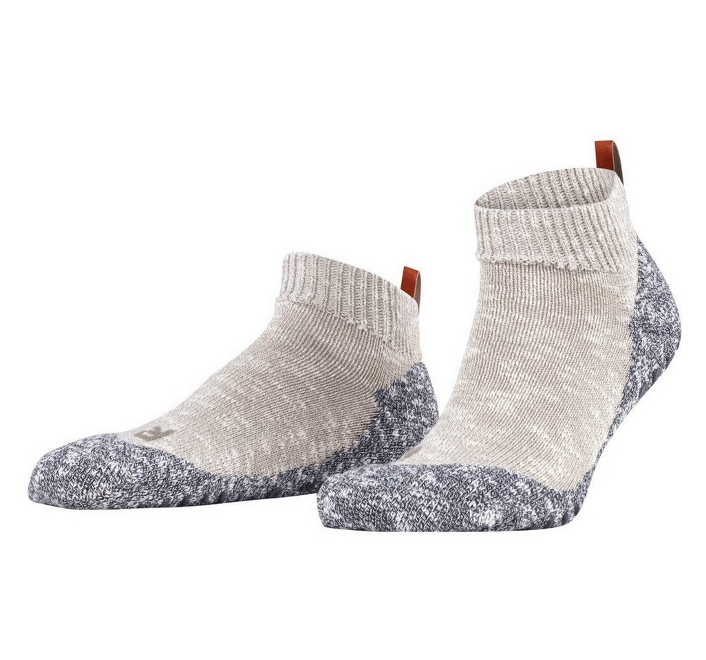 FALKE Socken Tagessocke Quarter Lodge Homepad grau/beige Herren - 1 Paar von FALKE
