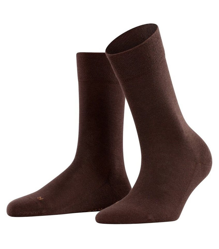 FALKE Socken Tagessocke Sensitive London (nachhaltige Baumwolle) dunkelbraun Damen von FALKE