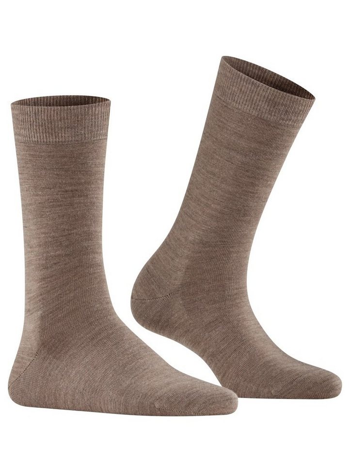 FALKE Socken Tagessocke Softmerino (leichte, Merinowolle) braun Damen - 1 Paar von FALKE