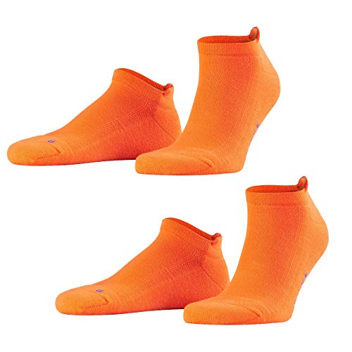 FALKE Sport Spirit Unisex Sneaker Cool Kick 2er Pack, Größe:42/43, Farbe:Flash Orange (8034) von FALKE