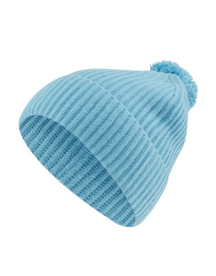 FALKE Strickmütze (Bommel) Unisex - Kaschmir, Bommel - himmelblau - 1 Stück von FALKE