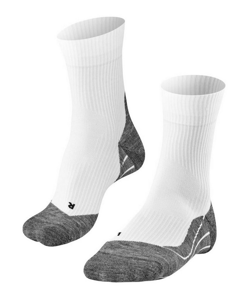 FALKE Tennissocken TE4 (feuchtigkeitsableitend, leichter Dämpfung) weiss/grau Herren von FALKE