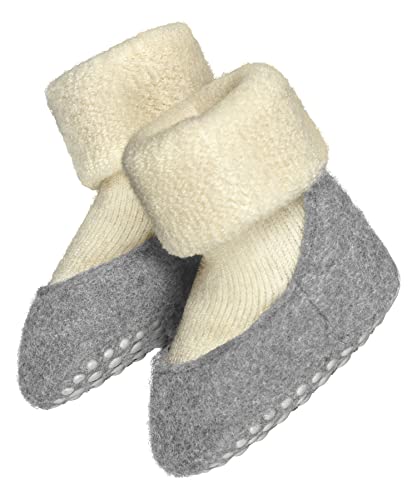 FALKE Unisex Baby Stoppersocken Baby Cosyshoe B Hp Wolle rutschhemmende Noppen 1 Paar, Weiß Wool White 2060, 15/16 EU von FALKE