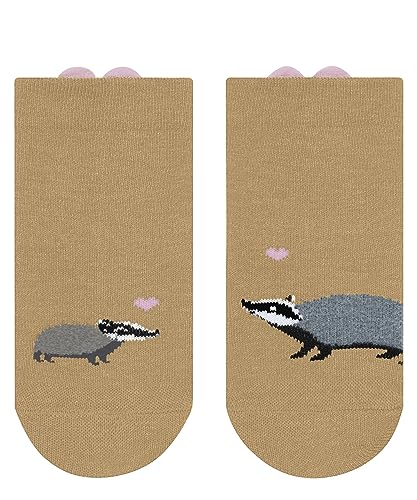 FALKE Unisex Baby Badger Family Socken Nachhaltige Baumwolle dünn gemustert 1 Paar von FALKE
