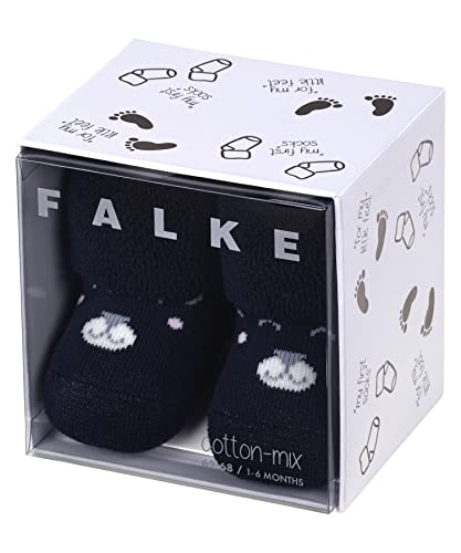 FALKE Unisex Baby Socken Baby Bear B SO Baumwolle als Geschenk 1 Paar, Blau (Marine 6120), 50-56 von FALKE