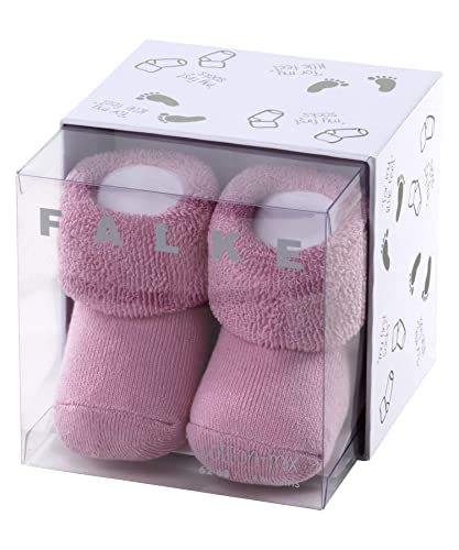 FALKE Unisex Baby Socken Erstling B SO Baumwolle einfarbig 1 Paar, Rosa (Thulit 8663), 50-56 von FALKE