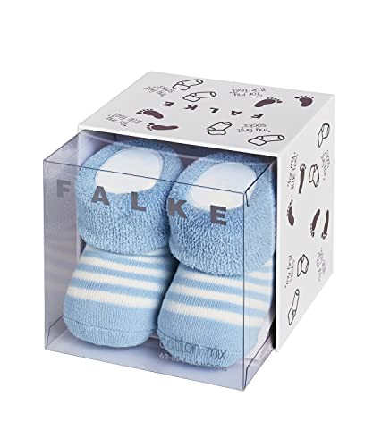 FALKE Unisex Baby Socken Erstlingsringel, Baumwolle, 1 Paar, Blau (Crystal Bl 6290), 62-68 von FALKE