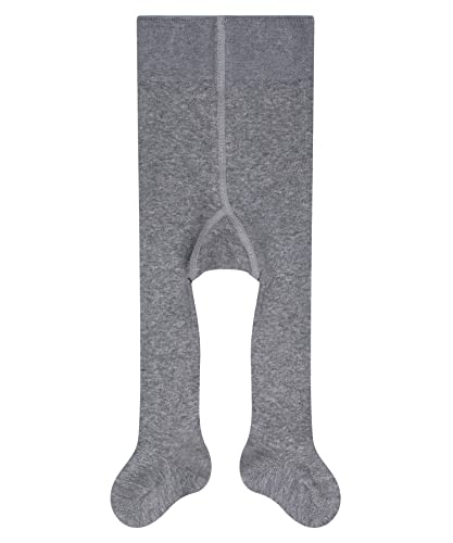 FALKE Unisex Baby Strumpfhose Family B TI nachhaltige biologische Baumwolle einfarbig 1 Stück, Grau (Light Grey 3400) neu - umweltfreundlich, 50-56 von FALKE