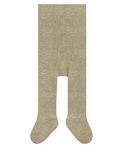 FALKE Unisex Baby Strumpfhose Family B TI nachhaltige biologische Baumwolle einfarbig 1 Stück, Beige (Sand Melange 4650) neu - umweltfreundlich, 74-80 von FALKE