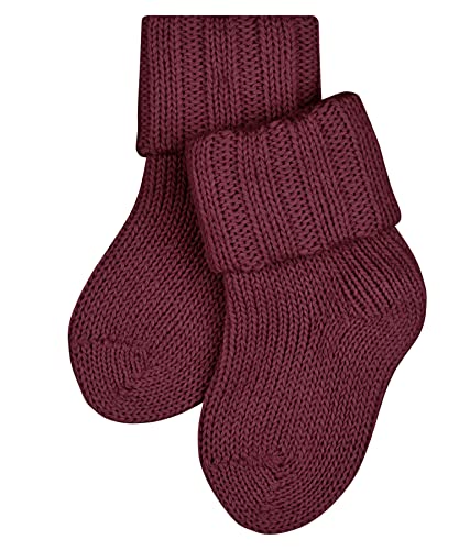 FALKE Unisex Baby Socken Flausch, Baumwolle, 1 Paar, Rot (Ruby 8830), 62-68 von FALKE