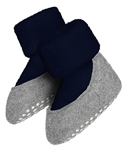FALKE Unisex Baby Stoppersocken Baby Cosyshoe B Hp Wolle rutschhemmende Noppen 1 Paar, Blau Marine 6120, 15/16 EU von FALKE