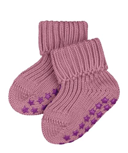 FALKE Unisex Baby Stoppersocken Catspads Cotton B HP Baumwolle rutschhemmende Noppen 1 Paar, Rosa (English Rose 8731), 62-68 von FALKE