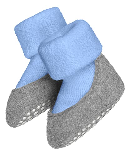 FALKE Unisex Baby Stoppersocken Baby Cosyshoe B Hp Wolle rutschhemmende Noppen 1 Paar, Blau Crystal Blue 6290, 17/18 EU von FALKE