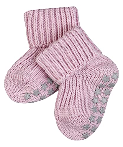 FALKE Unisex Baby Hausschuh-Socken Catspads Cotton B HP Baumwolle rutschhemmende Noppen 1 Paar, Rosa (Thulit 8663), 74-80 von FALKE