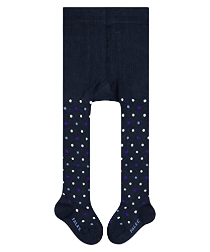 FALKE Unisex Baby Strumpfhose Little Dot B TI Baumwolle dick gemustert 1 Stück, Blau (Royal Blue 6115), 62-68 von FALKE