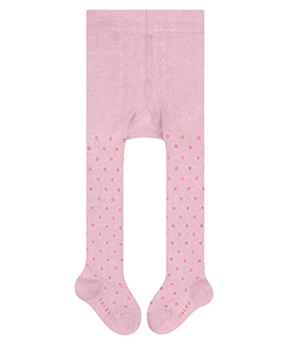 FALKE Unisex Baby Strumpfhose Little Dot B TI Baumwolle dick gemustert 1 Stück, Rosa (Parfait 8444), 80-92 von FALKE