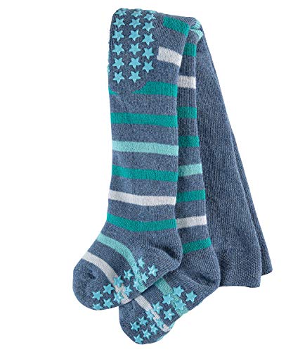 FALKE Unisex Baby Multi Stripe B TI Strumpfhose, Blickdicht, Blau (Blue/Blue 6661), 1-6 Monate (62-68cm) von FALKE