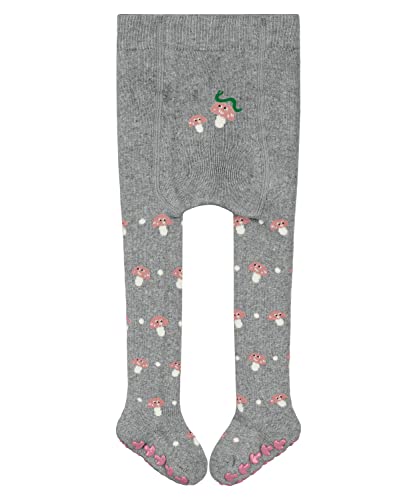 FALKE Unisex Baby Mushroom Catspads B HP Hausschuh-Socken, Grau (Light Grey 3400), 12-18 Monate (80-92cm) von FALKE