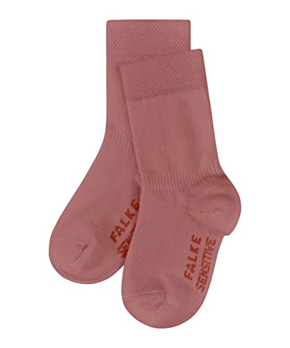 FALKE Unisex Baby Socken Sensitive B SO Baumwolle mit Komfortbund 1 Paar, Rot (Coralle 8808), 80-92 von FALKE