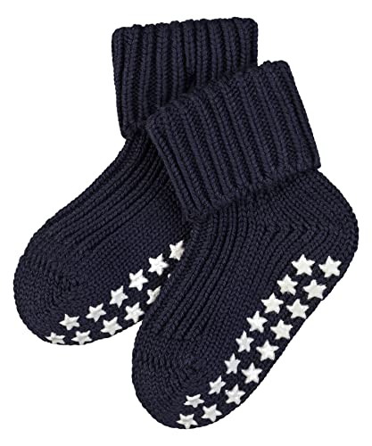 FALKE Unisex Baby Stoppersocken Catspads Cotton B HP Baumwolle rutschhemmende Noppen 1 Paar, Blau (Dark Marine 6170), 62-68 von FALKE