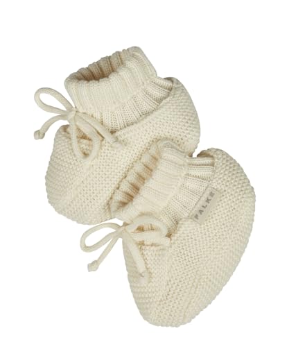 FALKE Unisex Baby Socken Knitted Shoe B So Baumwolle einfarbig 1 Paar, Beige Pearl 2022, 62-68 von FALKE