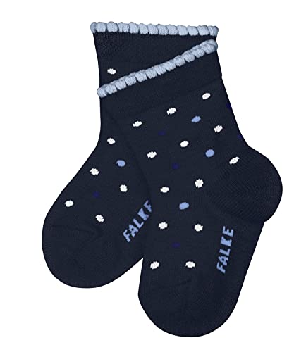 FALKE Unisex Baby Socken Little Dot B SO Baumwolle gemustert 1 Paar, Blau (Royal Blue 6115), 80-92 von FALKE