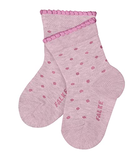 FALKE Unisex Baby Socken Little Dot B So Baumwolle gemustert 1 Paar, Rosa Parfait 8444, 80-92 von FALKE