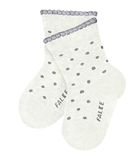 FALKE Unisex Baby Socken Little Dot B So Baumwolle gemustert 1 Paar, Weiß Off-White 2040, 80-92 von FALKE