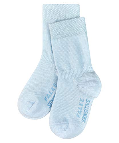 FALKE Unisex Baby Socken Sensitive, Baumwolle, 1 Paar, Blau (Powder Blue 6250), 12-18 Monate (80-92cm) von FALKE