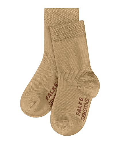 FALKE Unisex Baby Socken Sensitive, Nachhaltige Baumwolle, 1 Paar, Beige (Desert 4710), 62-68 von FALKE