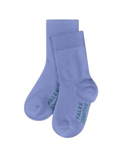 FALKE Unisex Baby Socken Sensitive B So Baumwolle mit Komfortbund 1 Paar, Blau Light Blue 6755, 50-56 von FALKE