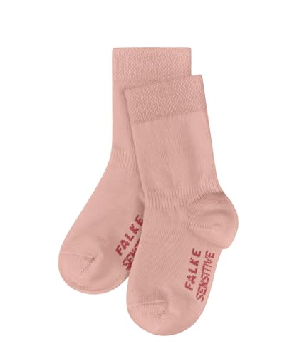 FALKE Unisex Baby Socken Sensitive B So Baumwolle mit Komfortbund 1 Paar, Rosa Peach Perl 8483, 74-80 von FALKE