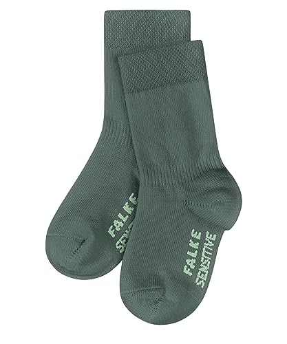 FALKE Unisex Baby Socken Sensitive Nachhaltige Baumwolle mit Komfortbund 1 Paar, Grün (Dark Jade 7248), 74-80 von FALKE