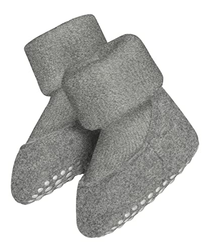 FALKE Unisex Baby Stoppersocken Baby Cosyshoe B Hp Wolle rutschhemmende Noppen 1 Paar, Grau Light Grey 3400, 19/20 EU von FALKE